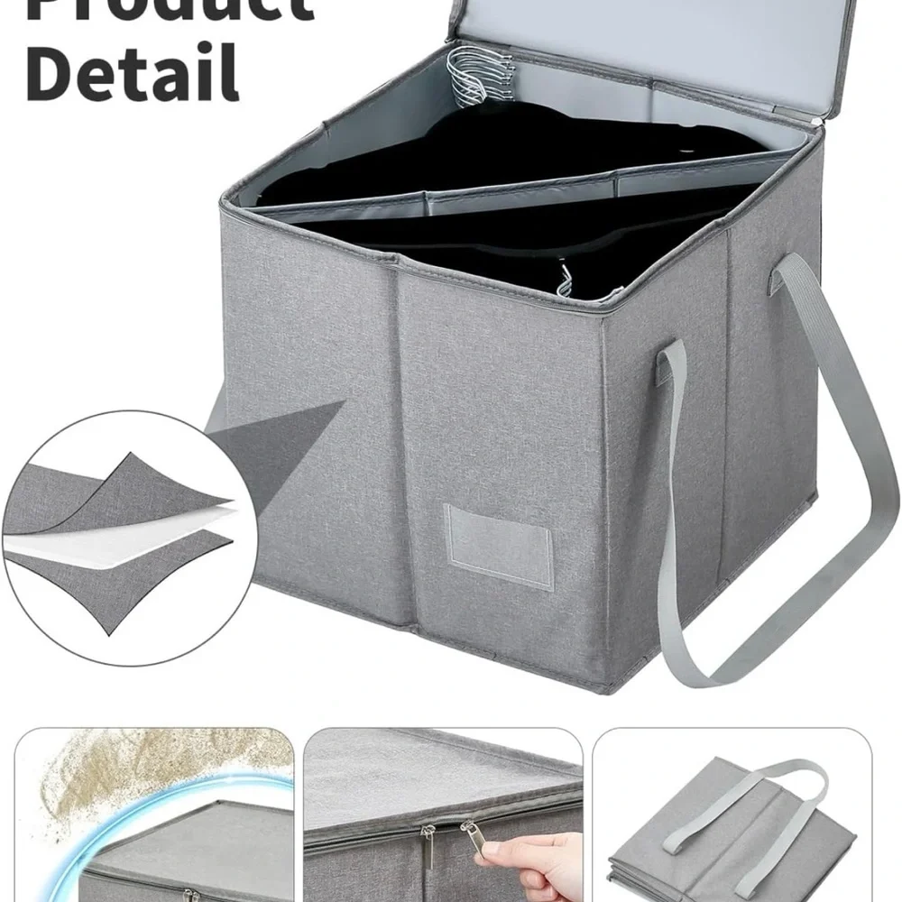 Gray Storage Organizer for hangers